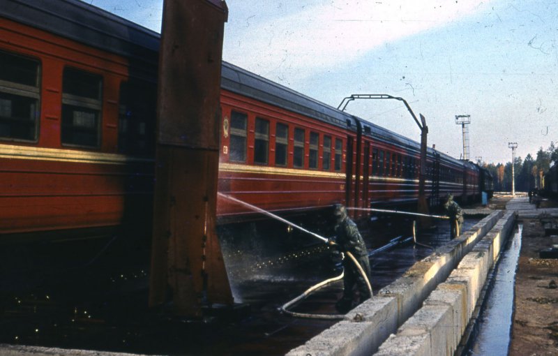 Decontamination post on the Southwest Railway, 1986