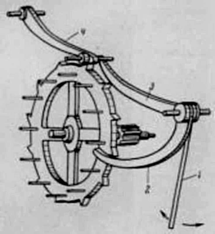 Спусковий механізм годинника Г. Галілея
